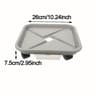 Wheeled Garden Rolling Plant Rack Four Wheels Drainage Tray For Square Pots 6