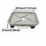Wheeled Garden Rolling Plant Rack Four Wheels Drainage Tray For Square Pots 7