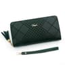 Large Capacity Zipper Coin Purse With Card Holder Womens Long PU Leather Wallet Stylish Wristlet Ph 4