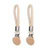 Beech Wood Round Head Storage Multi Functional Non Perforated Kitchen Towel Clip Woven Rope Bathroo 8