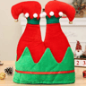 Christmas Hats with Humorous Elf Pants Santa Hat Vibrant Red Beanie Party Hats for Festive Fun
