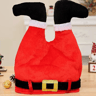 Christmas Hats with Humorous Elf Pants Santa Hat Vibrant Red Beanie Party Hats for Festive Fun