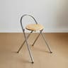 Foldable Retro Backrest Dining Chair Leisure Balcony Rattan Bar Chairs For Family Use 6