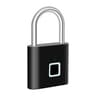 Smart Padlock Waterproof Fingerprint Lock Portable USB Charging Antitheft Zinc 5