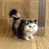 Soft Stuffed Kitten Model Cute Simulation Cat Plush Toy Realistic Fake Cat Animal For Kids Girls Bi 7
