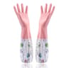 Durable Waterproof Rubber Gloves For Women Extended Kitchen Gloves For Dishwashing Cleaning  Househ 5