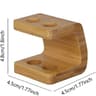 Durable Bamboo Electric Toothbrush Holder Stand Multi Slots Organizer For Toothpaste  Brushes Perfe 3