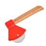 Restaurant Pizza Cutter Tool Stainless Steel Axe Pizza Cutter With Bamboo Handle Sharp Rotating Bla 6