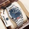 Luxury Men Clock Fashion Waterproof Chronograph Date Watch Original Luminous Leather Quartz Watch F 13