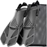 Short Silicone Snorkel Fins Adjustable Buckles Open Heel Diving Shoes For Adults Travel Size 8