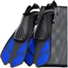Short Silicone Snorkel Fins Adjustable Buckles Open Heel Diving Shoes For Adults Travel Size 6