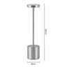 LED Touch Metal Table Lamp Rechargeable Bedside Creative Light Bar Outdoor Ambient Night Light 9