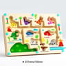 Montessori Magnetic Color Sorting Maze Board For Kids Sensory Educational Toy With Beads  Wooden Co 7
