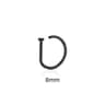 Unisex Fake Nose Ring Set Non Piercing Nose Ring Stainless Steel Clip On Septum Jewelry 5