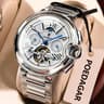 Luxury Automatic Mechanical Watch For Men With Tourbillon  Stainless Steel Design 5