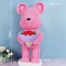 Flower Bear Building Blocks 3D Bear Brick Model DIY Collectible Gift For Kids  Adults 4