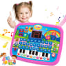 Interactive Kids Learning Tablet Educational Toy With Alphabet Numbers Music For Toddlers 6