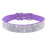 Bling Rhinestone Leather Pet Collar  Leash Set For SmallMedium Dogs  Cats 6