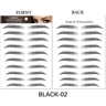 Brow Liner Sticker 6D Bionic Tattoo False Eyebrow Stamp Waterproof Black Brown Reusable StickOn Eye 6