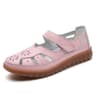 Sandals Summer Breathable Leather Slippers Womens Non Slip Casual Roman Shoes Ladies Versatile Slip 11
