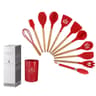 Durable Wooden Handle Silicone Cooking Tools