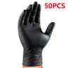 Industrial Black Nitrile Gloves Heavy Duty Disposable Gloves With Diamond Textured Grip Ideal For M 8