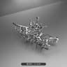 Large Silver Geometric Claw Clip For Women Korean Fashion Metal Hair Claw Clamp Girls Stylish Shark 6