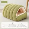 Winter Warm Enclosed House Cat Bed Thermal Plush Cat Bed With Removable Washable Cover For Cats And 5