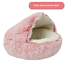 Plush Comforter Shell Cat Nest Autumn Winter Soft Pet Bed Warm Cold Plush Bed For Cats 12