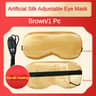 USB Heated Silk Eye Mask Hot Steam Compress Sleep Mask Electrical Temperature Control Blindfold For 3