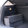 Premium Gray AntiSlip Compartment Boot Storage Organizer Soft Felt Car Trunk Organizer  Tool Storag 0