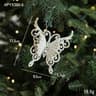 Christmas Tree Hanging Ornaments Snowflake Angel Deer White Pendants Navidad New Year Party Home Xm