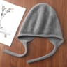 Cute Laceup Womens Winter Knitted Hats Pure Wool Pullover Beanie Windproof Earflap 5