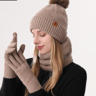 Shop Mens and Womens Outdoor Warm Fleecelined Knitted Hats Coldproof Doublelayer Winter Stock