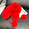 Womens Real Fox Fur Hats Aviator Trapper Snow Skiing Winter Raccoon Fur Bomber Earflap Hat Cap 9