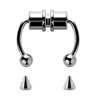 Magnetic Fake Septum Ring Clip On Horseshoe Nose Ring In Stainless Steel 5