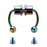 Magnetic Fake Septum Ring Clip On Horseshoe Nose Ring In Stainless Steel 7