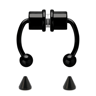 Magnetic Fake Septum Ring Clip On Horseshoe Nose Ring In Stainless Steel 9