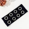 Punk Metallic Eyelet Stretch Headband For Festivals 7