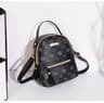 Floral PU Mini Backpack For Women Cute Student School Bag 8