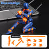 Printed Poseable Shapeshift Robot Action Figure Toy 6