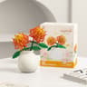 Building Block Flower Pot Set DIY Rose  Lily Bouquet With Cute Planter For Home Decor  Gifts 3
