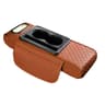 Universal Car Armrest Cushion With Cup Holder  Tissue Box Multifunctional PU Leather Center Console 3