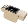 Universal Car Armrest Cushion With Cup Holder  Tissue Box Multifunctional PU Leather Center Console 6