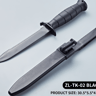 Plastic Training Knife with Nylon Handle  TPE Blade Includes Sheath Safe for Military Training C