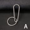 Premium Titanium Alloy Keychain Buckle Durable Tool For Car  Outdoor Use 6