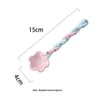 Ceramic Star  Flower Dessert Spoon Creative Long Handle Stirring Spoon 2