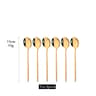 White Gold Stainless Steel Spoons Tea  Dessert Set 5