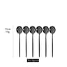 White Gold Stainless Steel Spoons Tea  Dessert Set 6