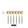 White Gold Stainless Steel Spoons Tea  Dessert Set 9
